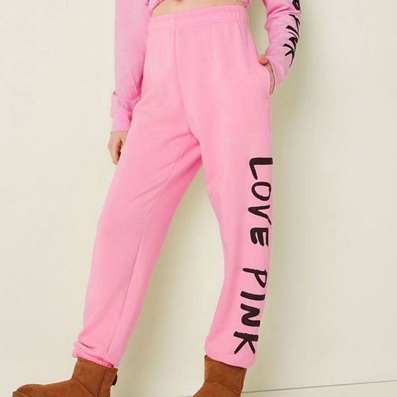 Pantalon Victoria's Secret PINK Campus Florida State FSU - Taille Medium, Noir - Neuf Avec étiquette